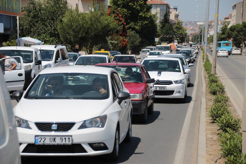 Tekirdağ Plajlarındaki Yoğunluk Sürüyor