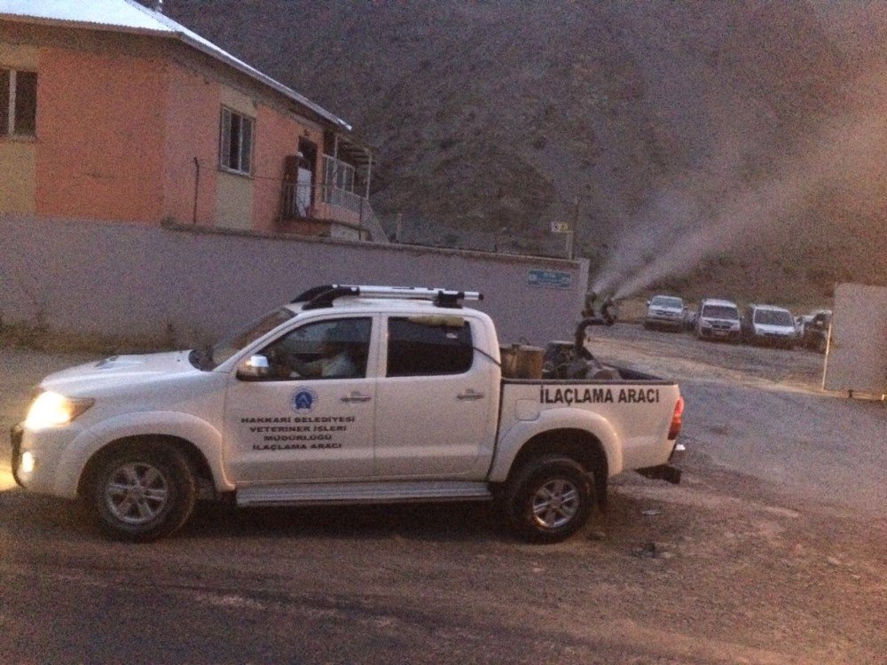 Hakkari’de Sivrisinek, Haşerelerle Mücadele Çalışması