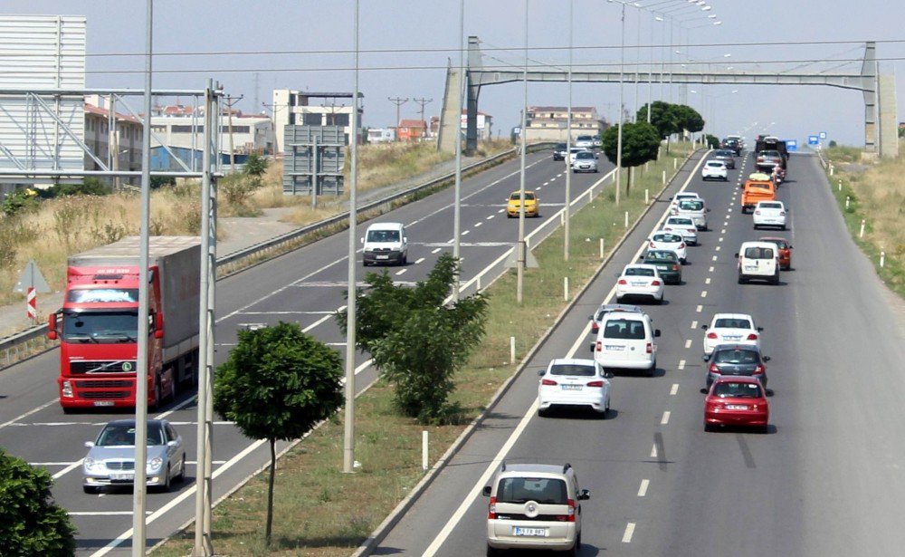 Tatilciler Dönüş Yolunda, Tekirdağ’da Trafik Felç