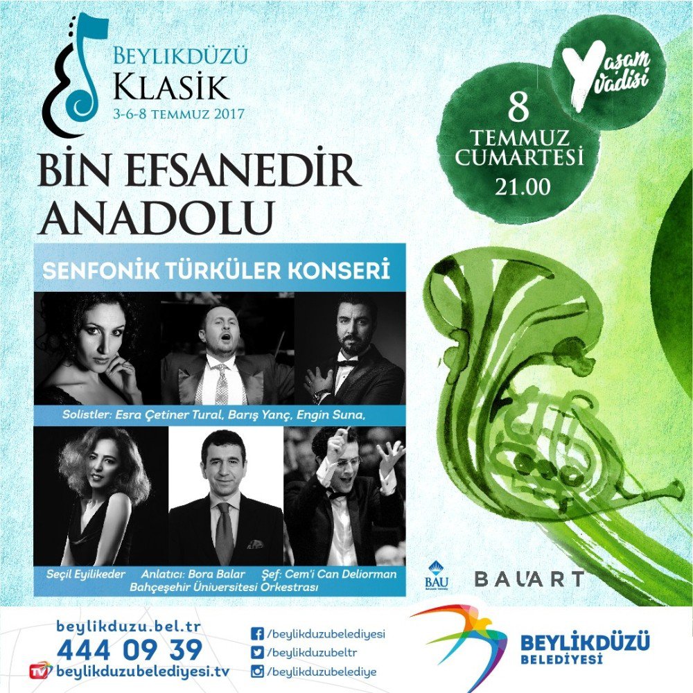 3. Beylikdüzü Klasik Konserleri 3 Temmuz’da Başlıyor