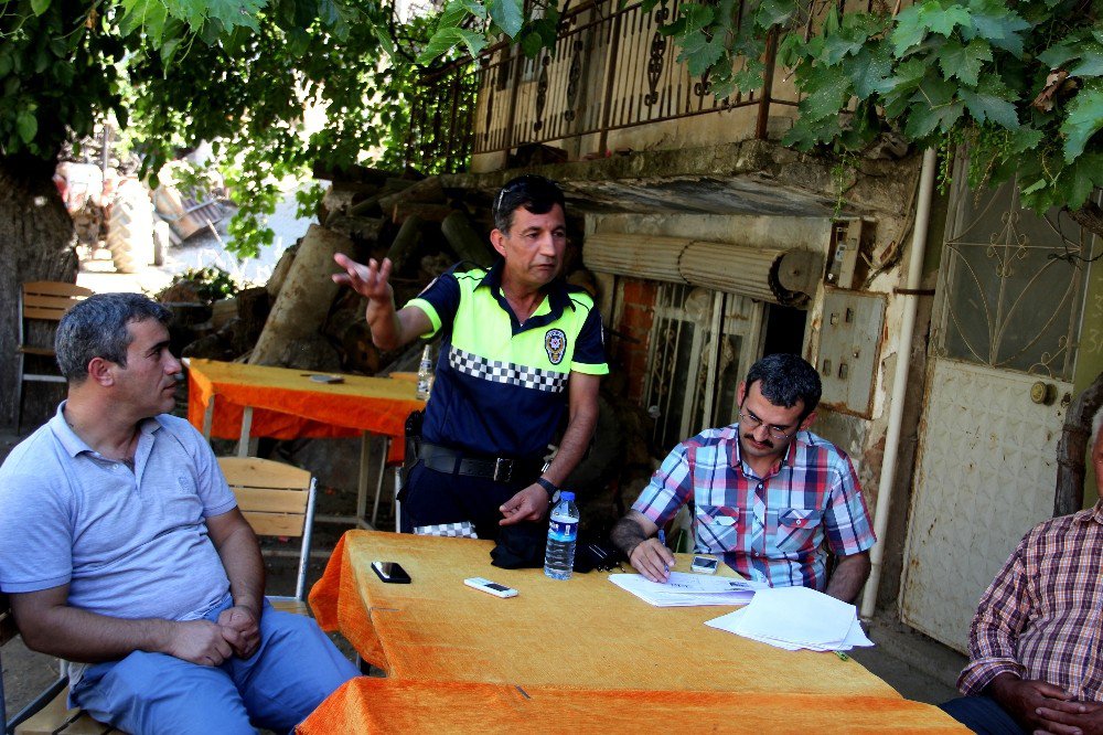 Sarıgöl’de Çiftçilere Trafik Eğitimi