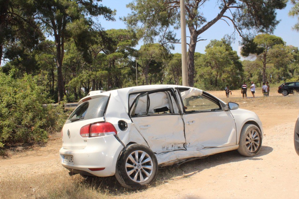 Manavgat’ta Trafik Kazası: 1 Yaralı