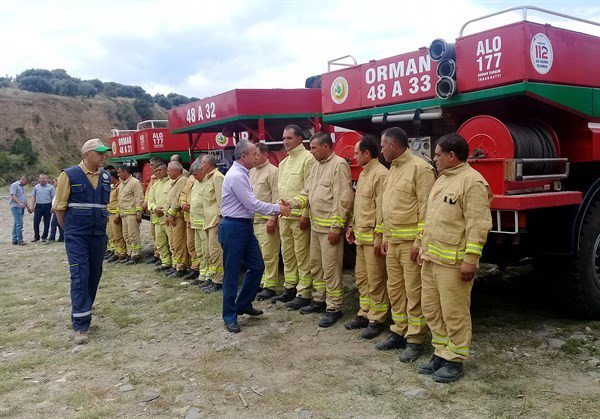 Nazilli’de Yangın Ekipleri 24 Saat Nöbette