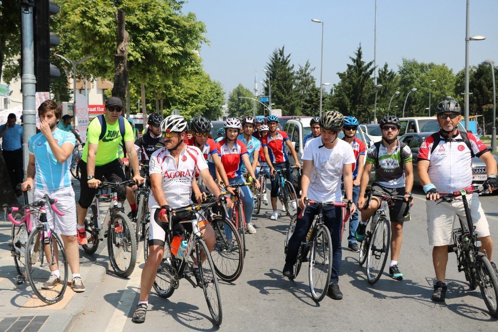 Sakarya’da ‘Uyuşturucuya Karşı Pedal Çevirdiler’