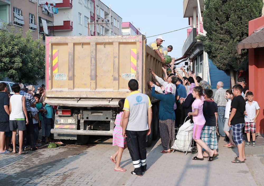 Adanalılara 20 Ton Karpuz Dağıtıldı