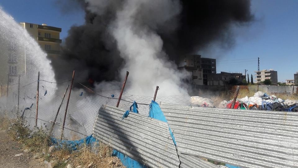 Adıyaman’da Hurdalık Yangını