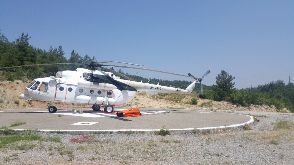 Karabük’te Yangın Helikopteri Konuşlandırıldı