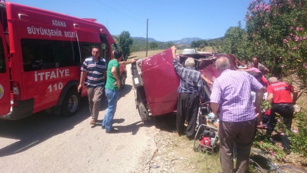 Kozan’da Trafik Kazası: 4 Yaralı