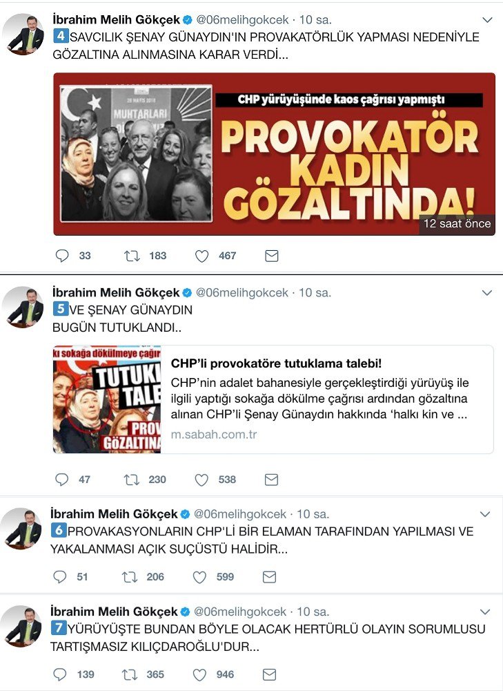 Melih Gökçek: "Şenay Günaydın’ın Foyası Böyle Ortaya Çıktı”