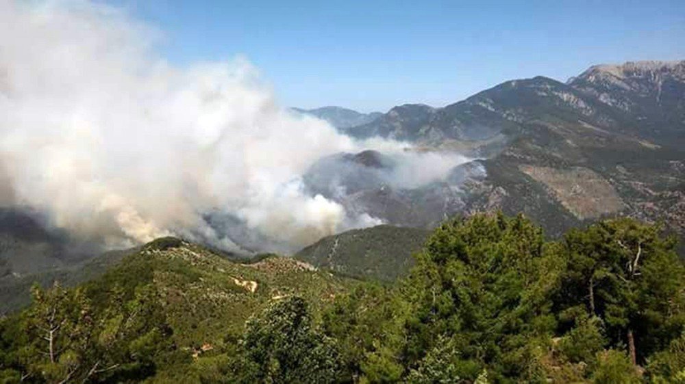 Anamur’da Orman Yangını