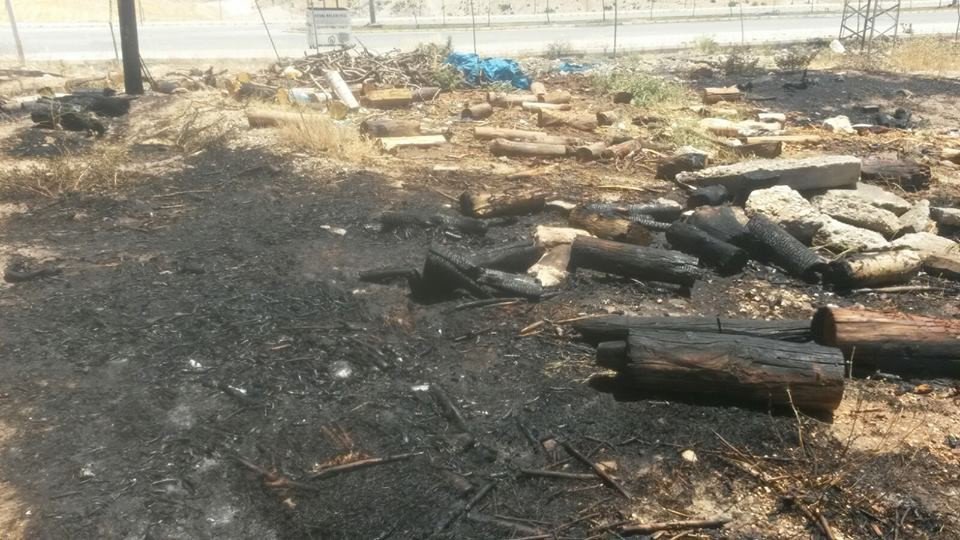 Adıyaman’da Anız Ve Odun Yangını