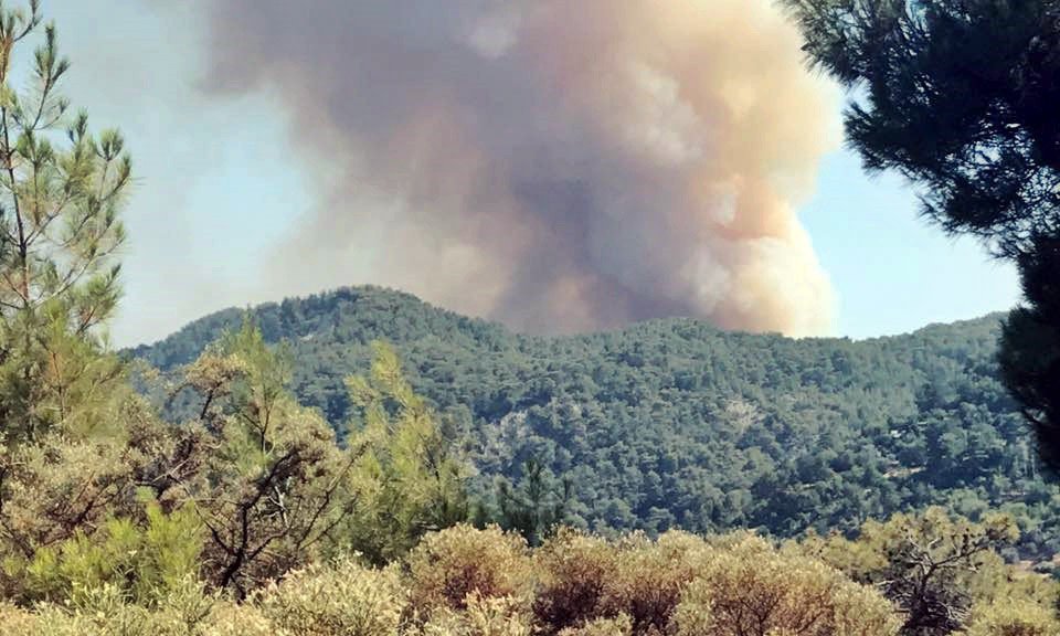 Kaş’ta Orman Yangını Çıktı