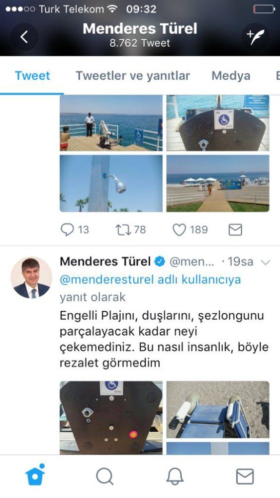 Antalya’da Engeliler Plajı’na Çirkin Saldırı