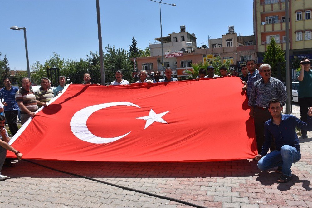 Kahta’da Teröre Tepki Yürüyüşü