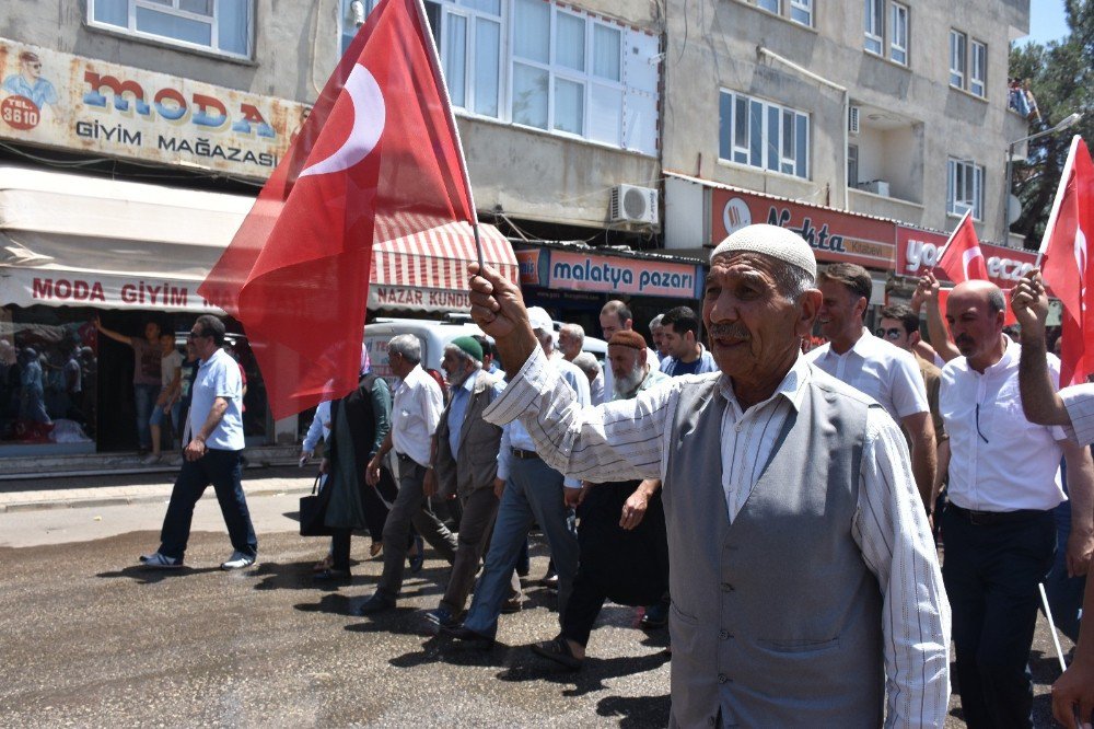 Kahta’da Teröre Tepki Yürüyüşü