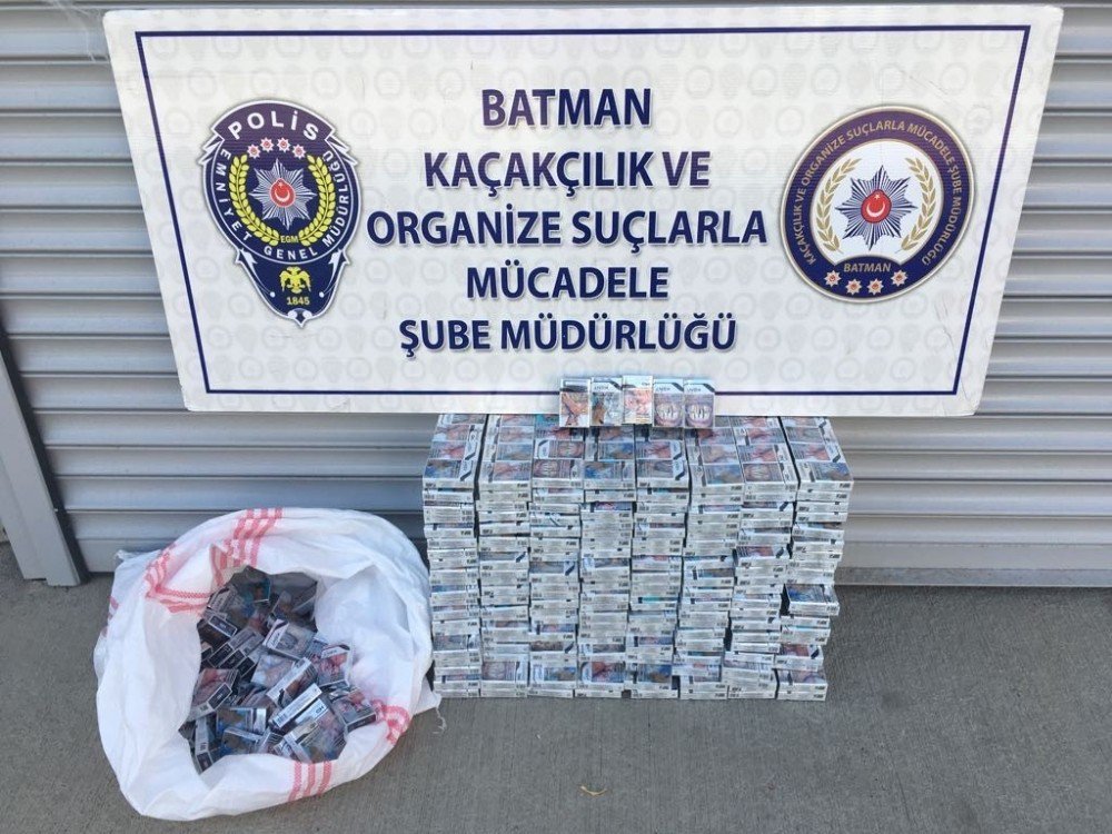 Batman’da 7 Bin 790 Paket Kaçak Sigara Ele Geçirildi