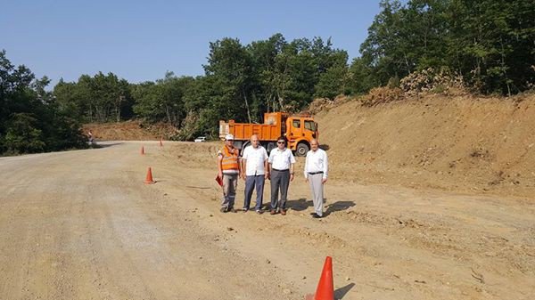 Başkan Yalçın, Ahı Dağı Yolundaki Çalışmaları İnceledi