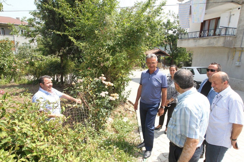 Başkan Köşker Üst Yapı Çalışmalarını Denetledi