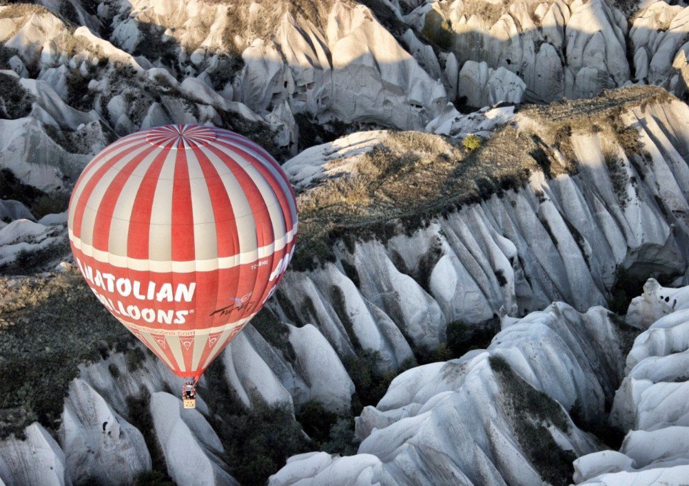 Kapadokya’da Turistlerin Balon Keyfi