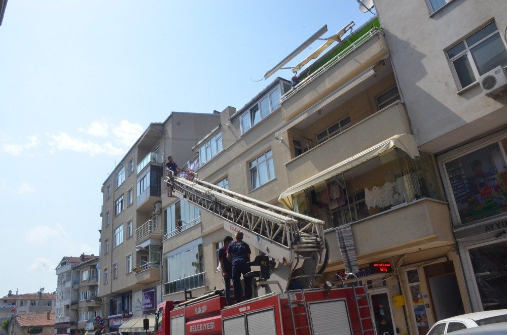 Sinop’ta Şiddetli Rüzgar