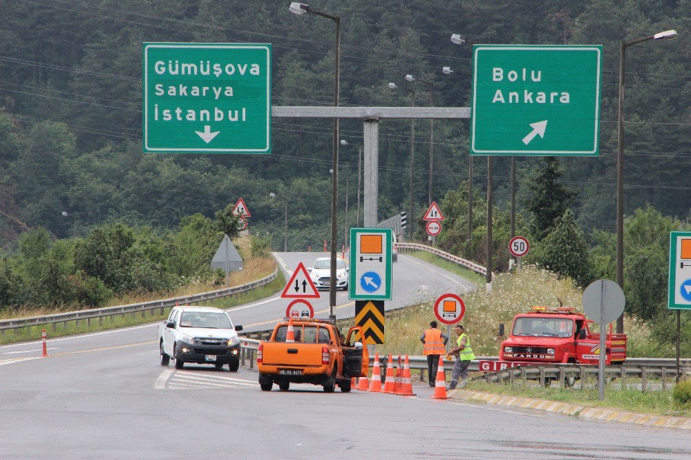 Boludağı Tem Otoyolu Ankara İstikameti 10 Gün Trafiğe Kapatıldı