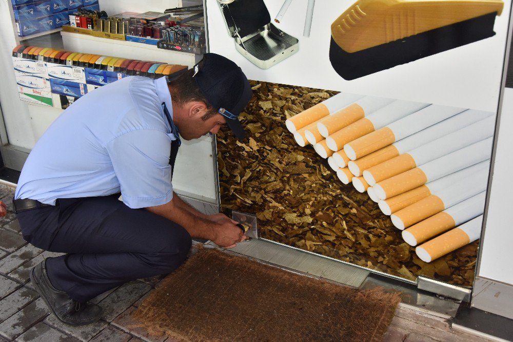 Alanya’da Bandrolsüz Tütün Satışı Yapan İşyerleri Mühürlendi