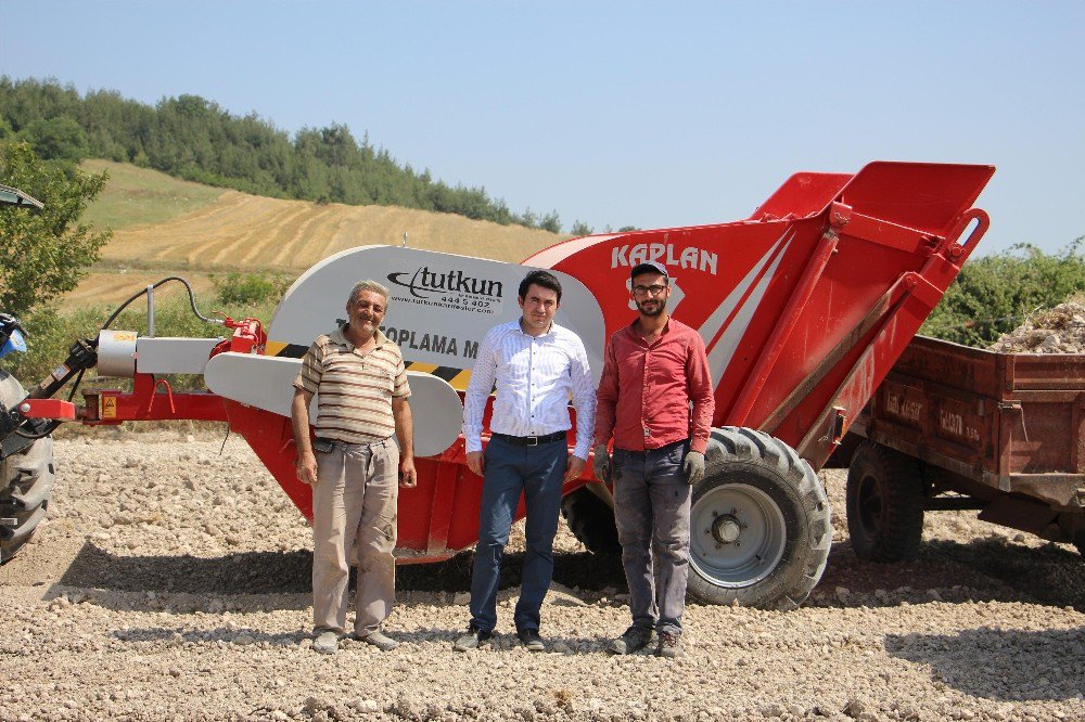 Taş Toplama Makinesi Çiftçiye Kolaylık Sağlıyor