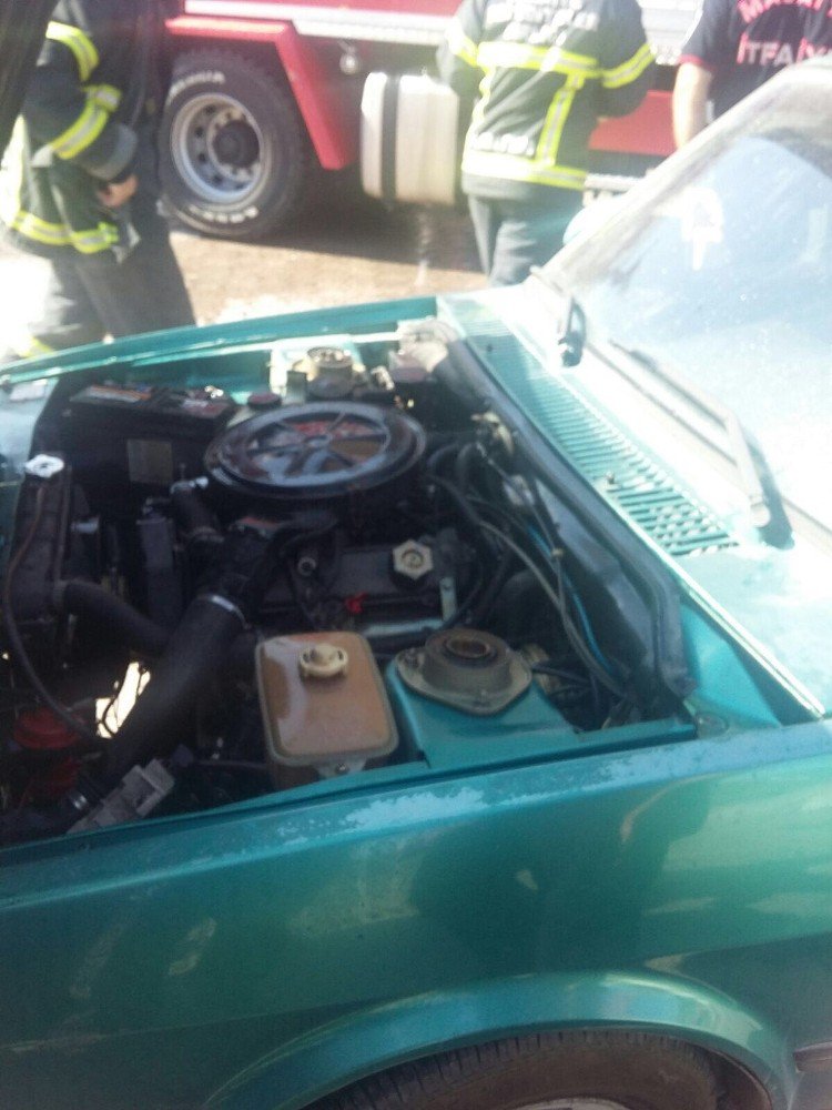 Araç Yangını Korkuttu