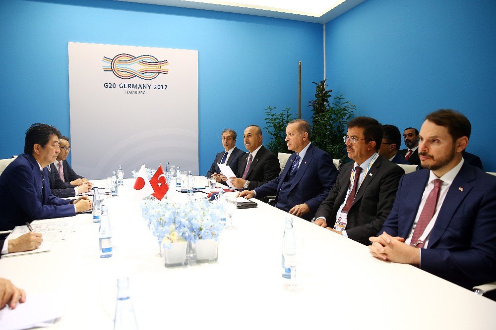 Cumhurbaşkanı Erdoğan, Japonya Başbakanı Abe İle Bir Araya Geldi