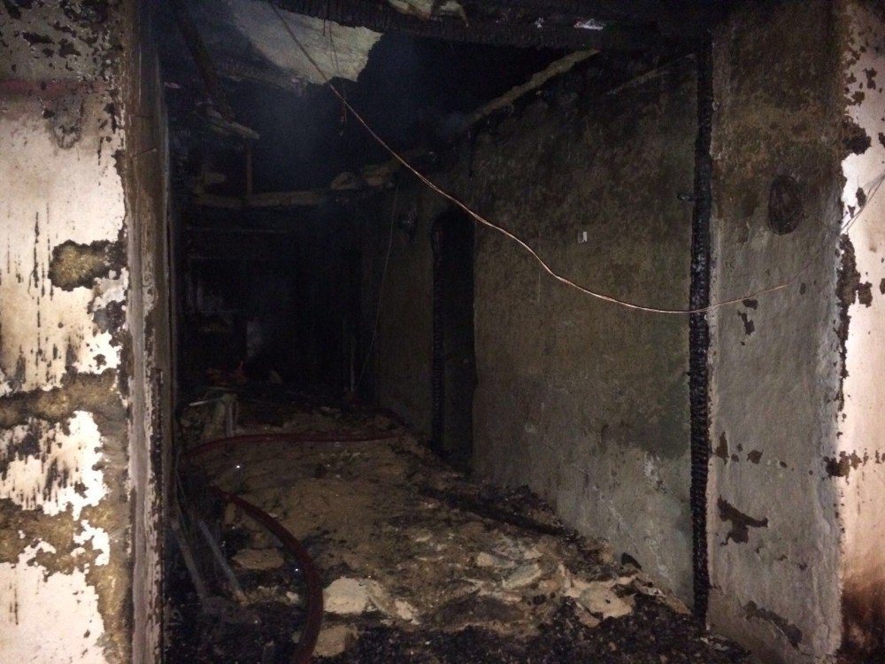 Darende’de Ev Yangını