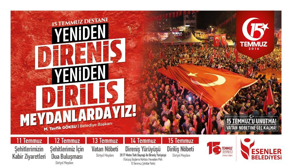 Esenler’de Binler Diriliş Nöbeti Tutacak