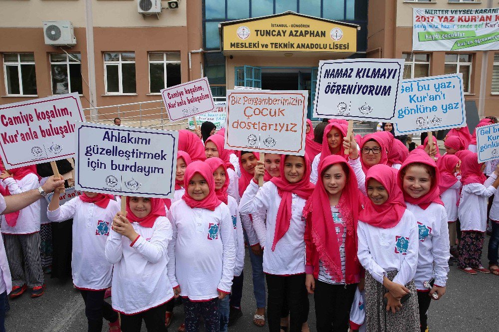 Güngören’de Yaz Kur’an Okulu Açıldı