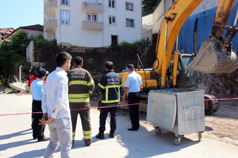 Kocaeli’de İstinat Duvarı Çöktü