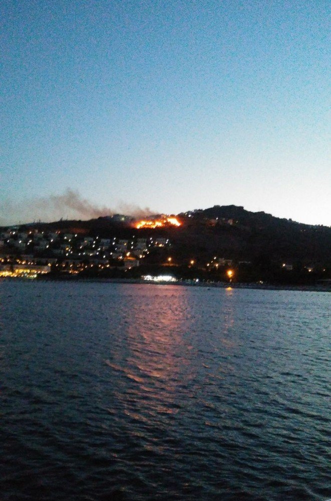 Bodrum’da Makilik Yangını
