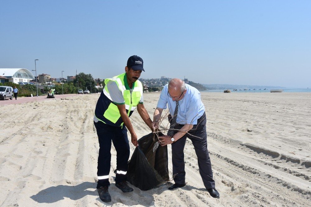 Tekirdağ’da Plajlarda Kapsamlı Temizlik