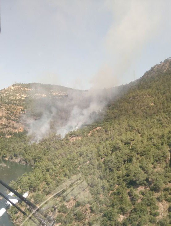 Denizli’nin Çameli Ve Kale İlçelerinde Orman Yangını