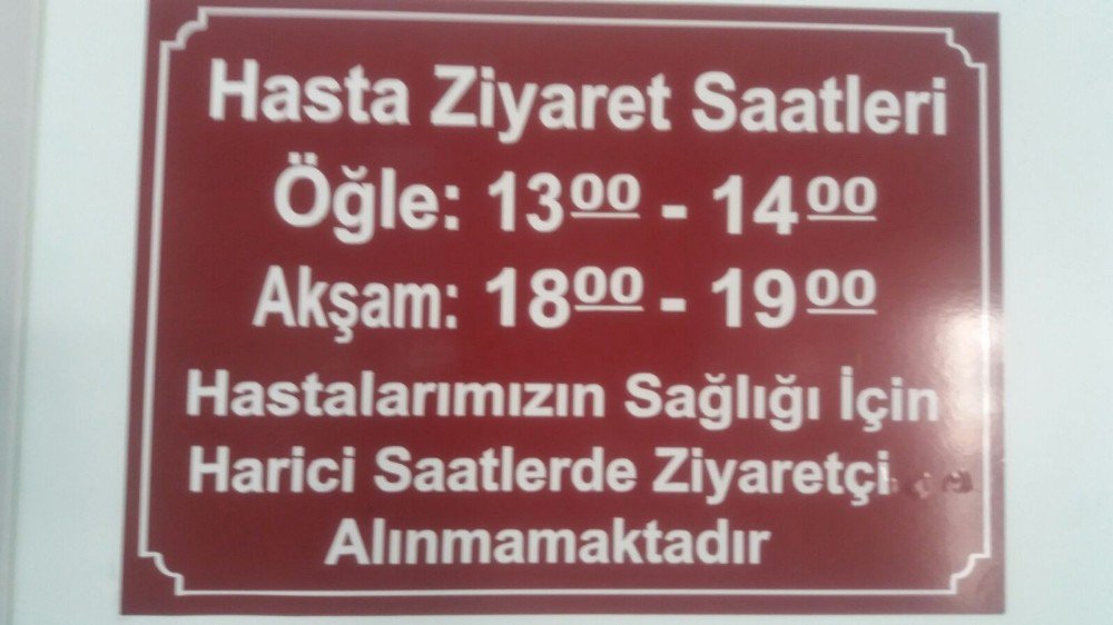 Hastane Ziyaret Saatlerine Uyulmuyor