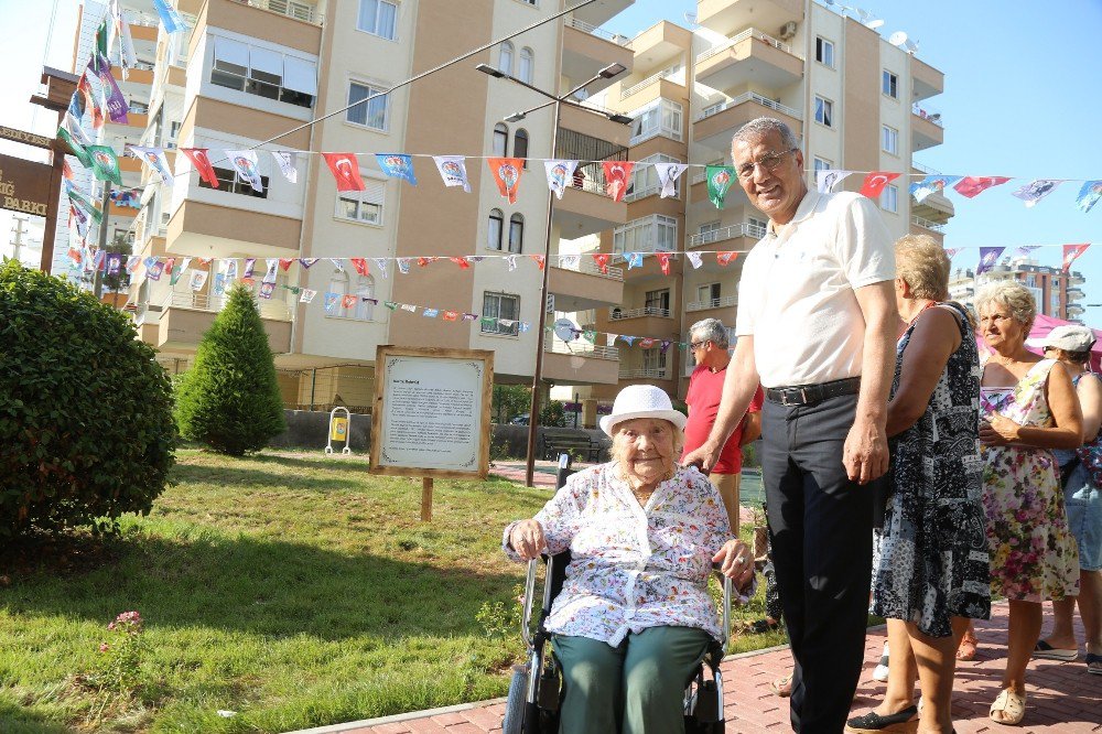 Muazzez İlmiye Çığ’ın İsmi Mezitli’de Parkta Yaşayacak