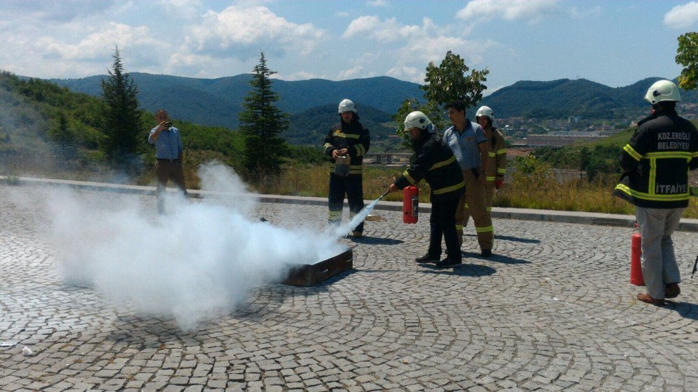 Kdz. Ereğli Devlet Hastanesinde Yangın Tatbikatı