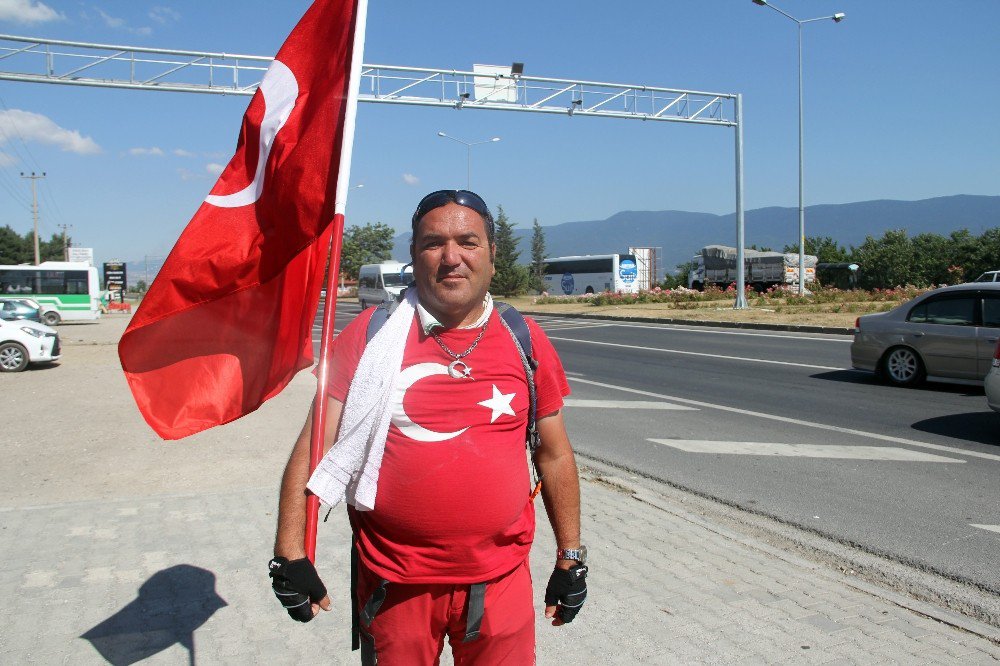 15 Temmuz Şehitleri İçin Ankara’ya Yürüyor