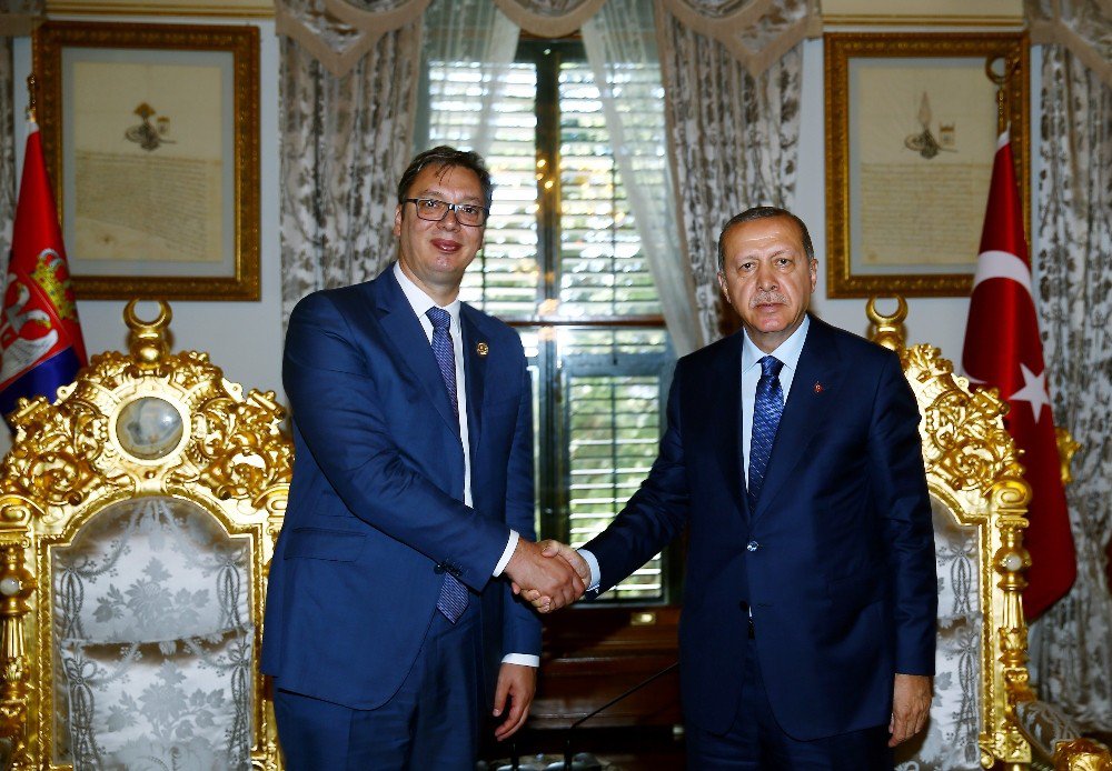 Cumhurbaşkanı Erdoğan Sırbistan Cumhurbaşkanı Vucic İle Görüştü