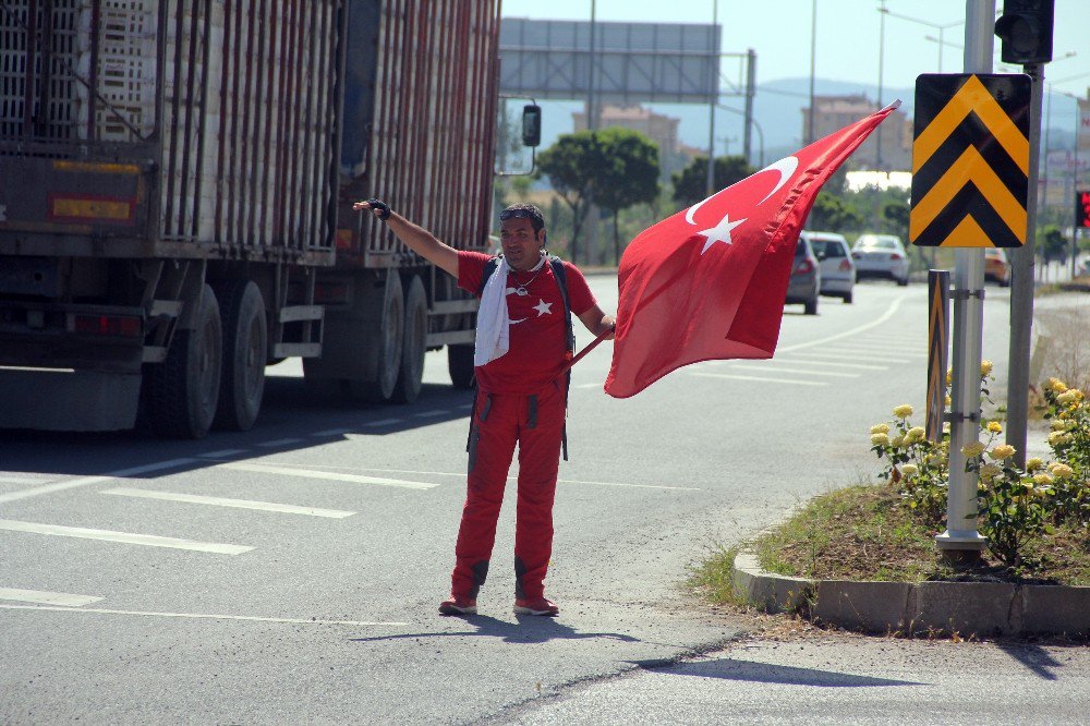 15 Temmuz Şehitleri İçin Ankara’ya Yürüyor