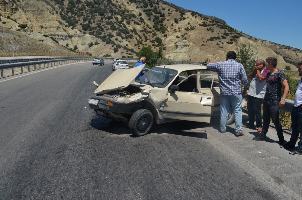 Kula’da Trafik Kazası: 1 Yaralı