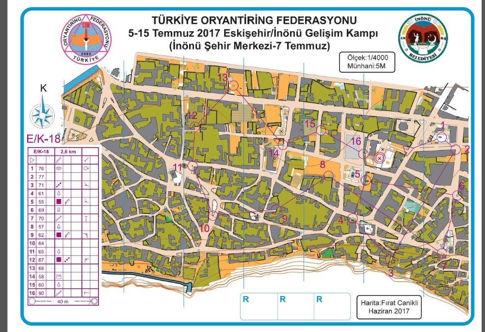 Oryantiring Sporcuları İnönü’de Yetişiyor