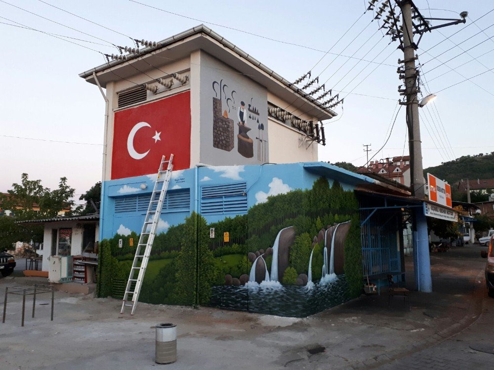 Simav’da Sanayi Trafoları Sanatla Buluşuyor