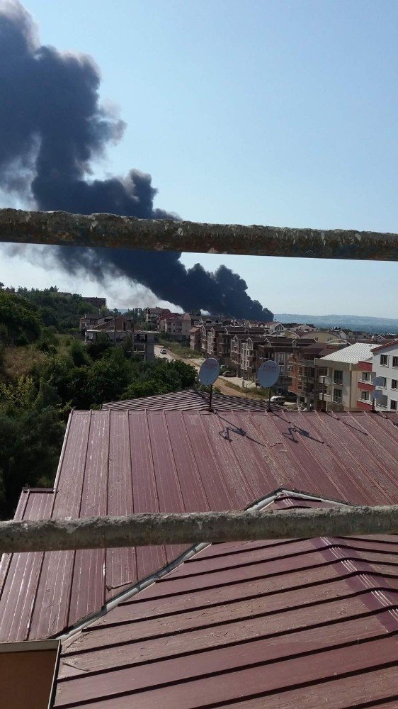 Bursa’da Boya Fabrikasında Yangın