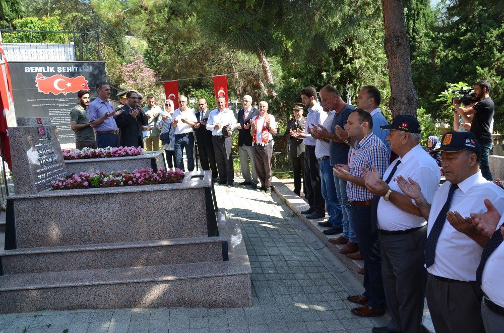 Gemlik’te Şehitler Anıldı