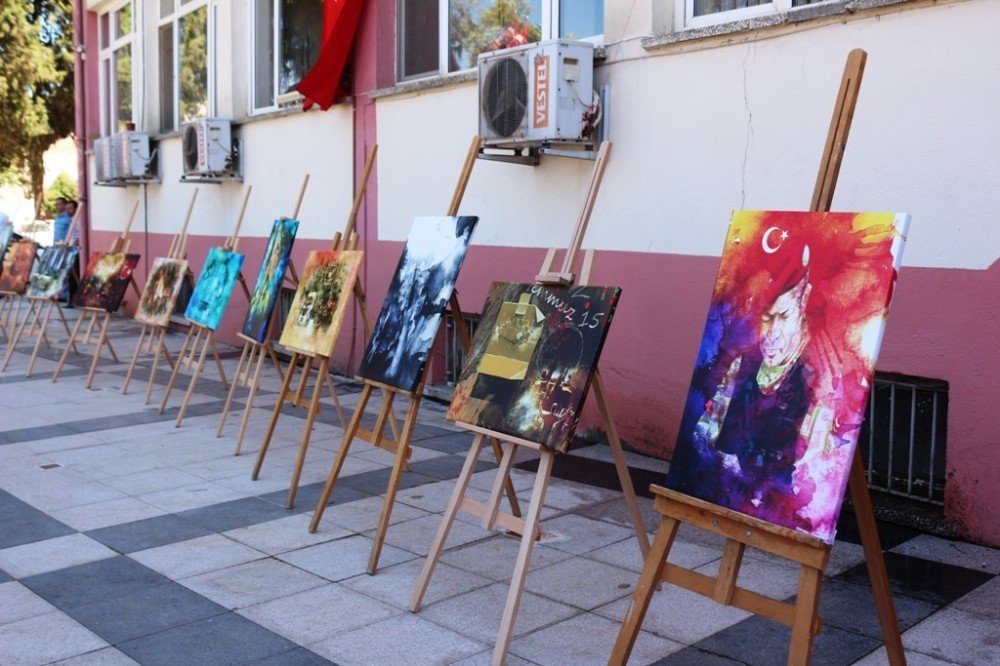 Sarıgöl’de 15 Temmuz Dijital Sanat Ve Resim Sergisi