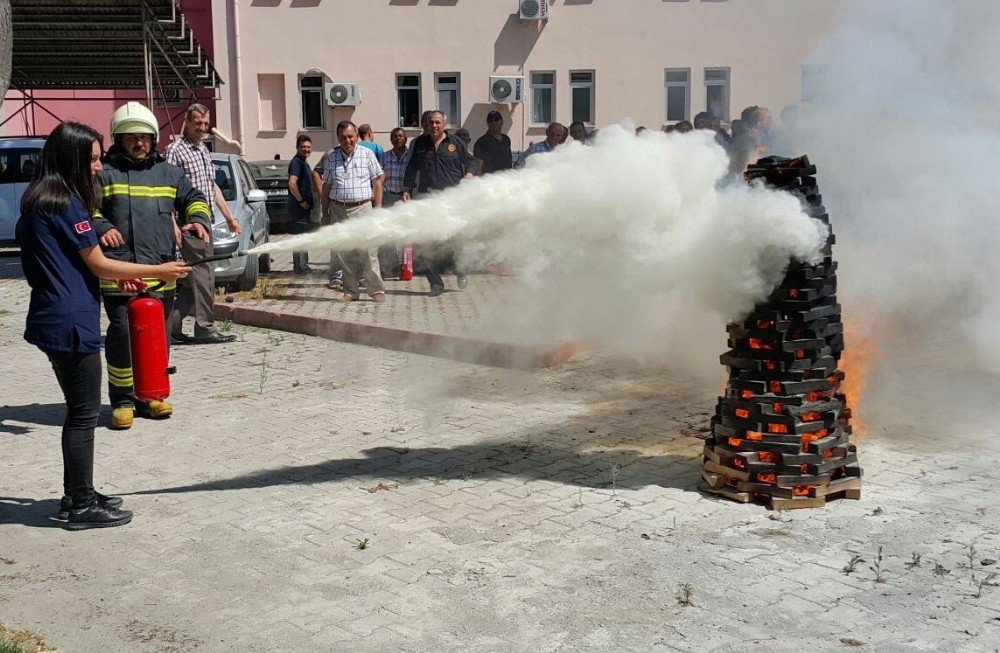 Hastanede Yangın Ve Kurtarma Tatbikatı