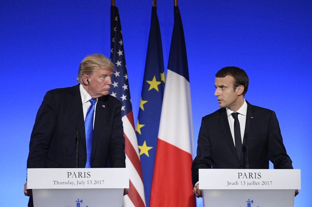 Fransa Cumhurbaşkanı Macron Ve Abd Başkanı Trump’dan Ortak Basın Toplantısı